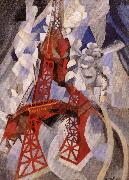 Delaunay, Robert Eiffel Tower or the Red Tower oil painting